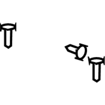 Jeep 6508728AA Lower Center Pillar Trim Fastener