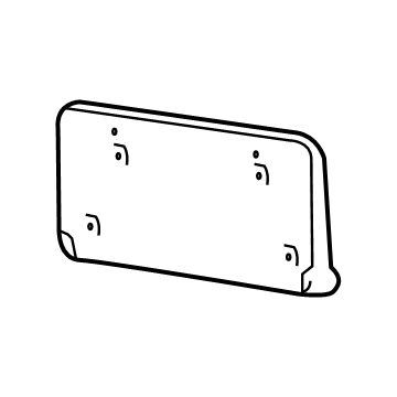 Jeep 68144511AD License Bracket