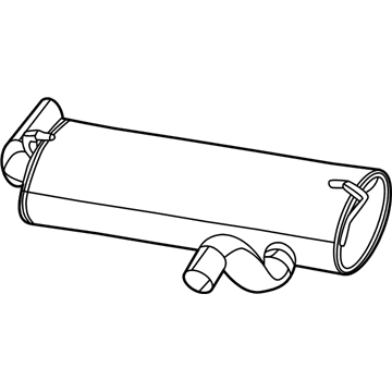 Jeep Wrangler Muffler - 68595519AB