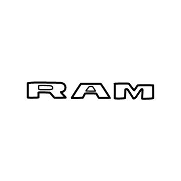 Ram 68715016AA Nameplate