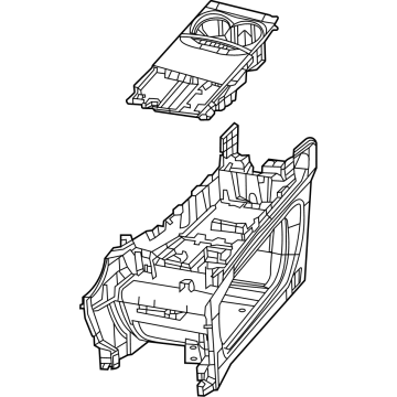 Mopar 7FA51DX9AA Console, Center