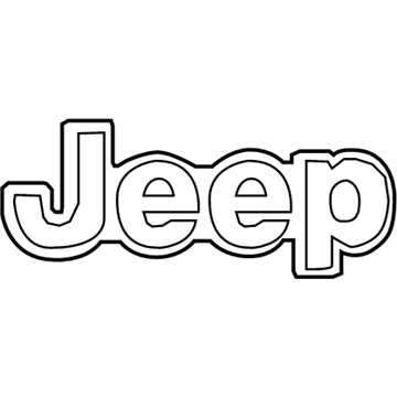 Jeep 68203661AA Nameplate
