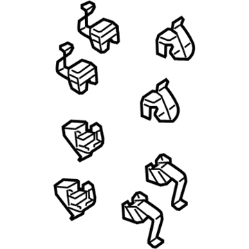 Dodge 5161765AB Brake Pads Hardware Kit