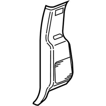 Dodge 5HP52XDHAB Rear Pillar Trim