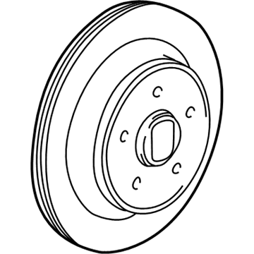 2003 Dodge Ram 2500 Van Brake Disc - 52010362AA