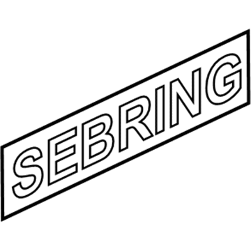 Chrysler 4389880AB Nameplate