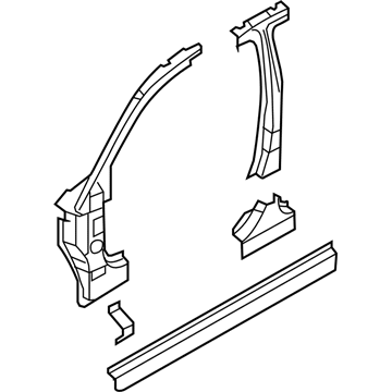Mopar 5008727AF Inner Pillar, Driver Side