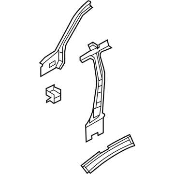Mopar 68005177AC Pillar Reinforcement, Front Driver Side