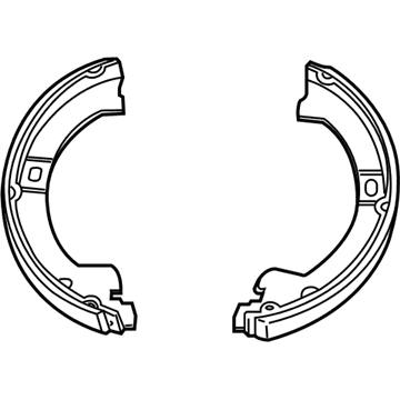 Dodge 5019802AA Parking Brake Shoes