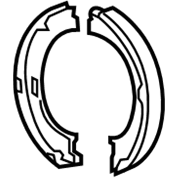 Jeep 5086930AC Parking Brake Shoes