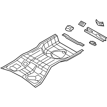 Dodge 5076043AF Rear Floor Pan
