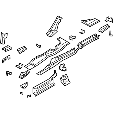 Dodge 5076204AO Sidemember Assembly