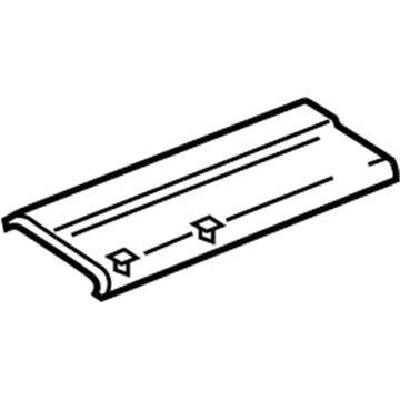 Mopar TW32XDVAD Scuff Plate, Gray, Front Passenger Side