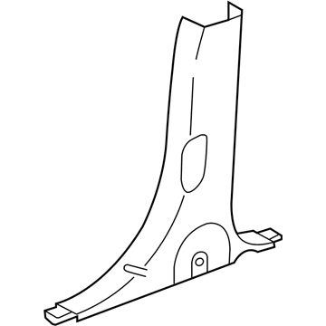 Chrysler TW31BD1AD Lower Center Pillar Trim