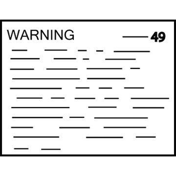 Dodge MB682049 Label