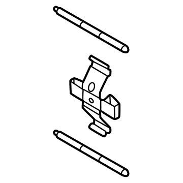 Dodge 68607350AA Brake Pads Retainer Kit