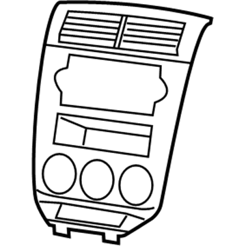 Dodge 1JW601B2AE Center Bezel