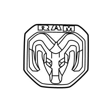 Ram 68276332AA Emblem
