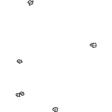 Chrysler 6503167 Kick Panel Trim Clip