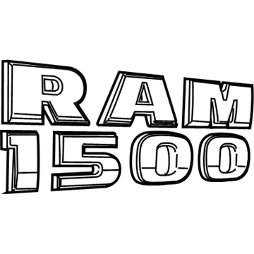 Ram 68210902AA Nameplate