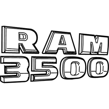 Ram 68211223AA Nameplate