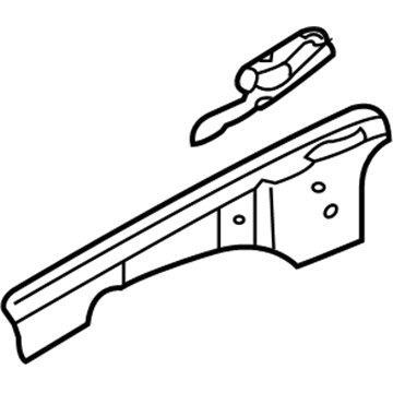 Mopar 4814151AB Upper Rail, Front Inner Driver Side