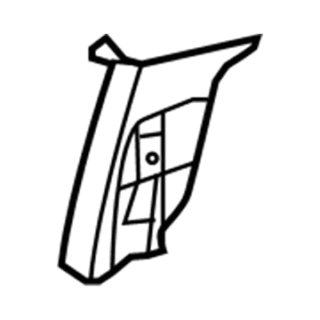 Mopar 5JZ24BD1AB Upper Center Pillar Trim, Passenger Side