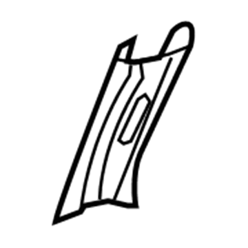 Mopar 5GS42BD1AH Rear Pillar Trim, Upper Passenger Side