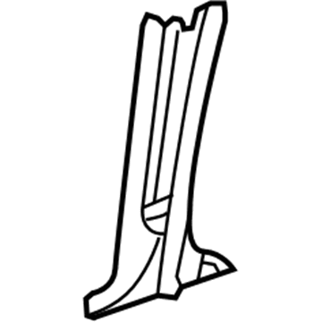 Mopar 5HC64ZJ3AH Rear Pillar Trim, Gray, Lower Passenger Side