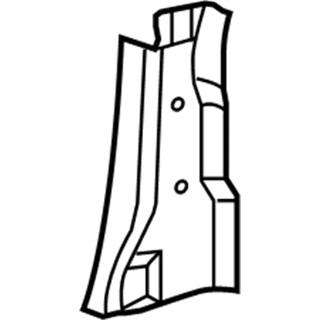 Mopar 5GY68BD5AF Lower Center Pillar Trim, Slate Gray/Taupe, Passenger Side