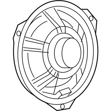Ram 68073732AA Front Driver Speaker