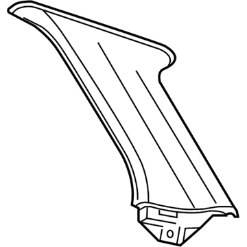 Mopar UM36DW1AC Pillar Trim, Passenger Side