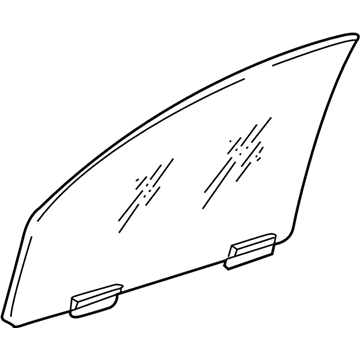 Dodge 55112140AA Door Glass