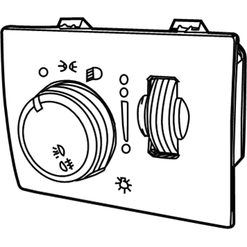 Dodge 68072001AD Headlamp Switch