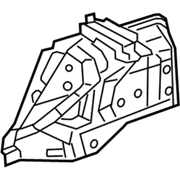 Mopar 68158040AD Wheelhouse, Rear Passenger Side