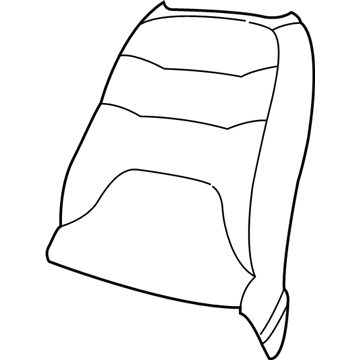 Dodge UE522L5AC Seat Back Assembly