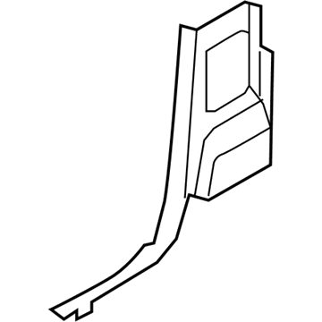 Mopar 1DX52XDVAB Lock Pillar Trim, Gray, Lower Passenger Side Mopar 1DX52XDVAB Lock Pillar Trim, Gray, Lower Passenger Side