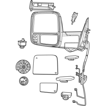 Mopar 68547220AD Mirror - Outside Rearview