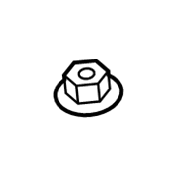 Jeep 6104719AA Rear Mount Lock Nut