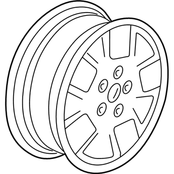 Jeep YH57PAKAA Wheel, Alloy