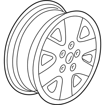 Jeep YH56PAKAA Wheel, Alloy