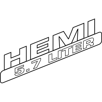 Dodge 55078115AA Nameplate