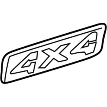 Dodge 55076880AA Nameplate