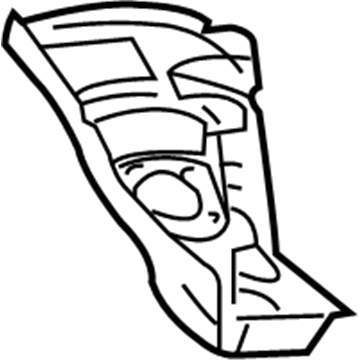 Mopar 68006288AA Wheelhouse Panel, Front Passenger Side