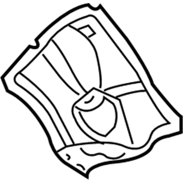 Mopar 68006290AA Wheelhouse Panel, Front Passenger Side