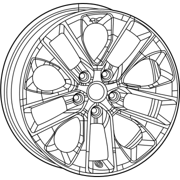 Jeep 4755588AA Wheel, Alloy