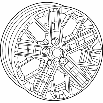 Jeep 68588966AA Wheel, Alloy