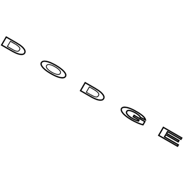 Mopar 68254140AA Nameplate, Rear Mopar 68254140AA Nameplate, Rear