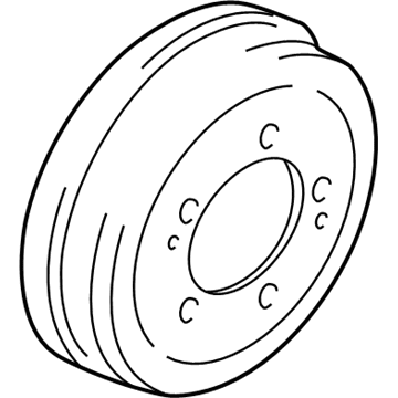Chrysler Brake Drum - MB895659