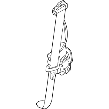 2008 Chrysler PT Cruiser Seat Belt - ZF39DK5AF